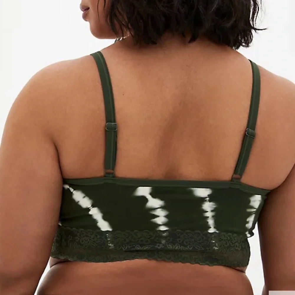 Torrid Olive Green Lightly Padded Bralette - Picture 3 of 3